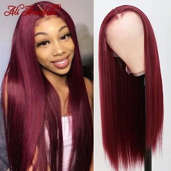 Ali Annabelle 4X4 Lace Closure Wig Burgundy 99j Lace Front Wig Pre Plucked Straight Human Hair Wigs Red Colored Lace Front Wigs
Ali Annabelle 4X4 Lace Closure Wig Burgundy 99j Lace Front Wig Pre Plucked Straight Human Hair Wigs Red Colored Lace Front Wigs