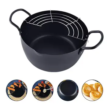 22cm Japanese Deep Fryer Iron Pot With Drain Rack Large Capacity Oil Pan Tempura Fried Shrimp Pot Frying Pan Cast Iron Skillet
22cm Japanese Deep Fryer Iron Pot With Drain Rack Large Capacity Oil Pan Tempura Fried Shrimp Pot Frying Pan Cast Iron Skillet