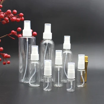 30/60/80ml Portable Spray Refillable Bottle Durable Mist Sprayer Bottles Liquid Dispensers Empty Plastic Transparent Atomiser
