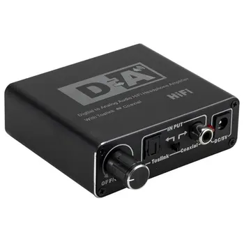 Digital To Analog Fiber Converter Coaxial To 5.1 Channel Audio Decoder 3.5 Headphone With Adjustment
Digital To Analog Fiber Converter Coaxial To 5.1 Channel Audio Decoder 3.5 Headphone With Adjustment