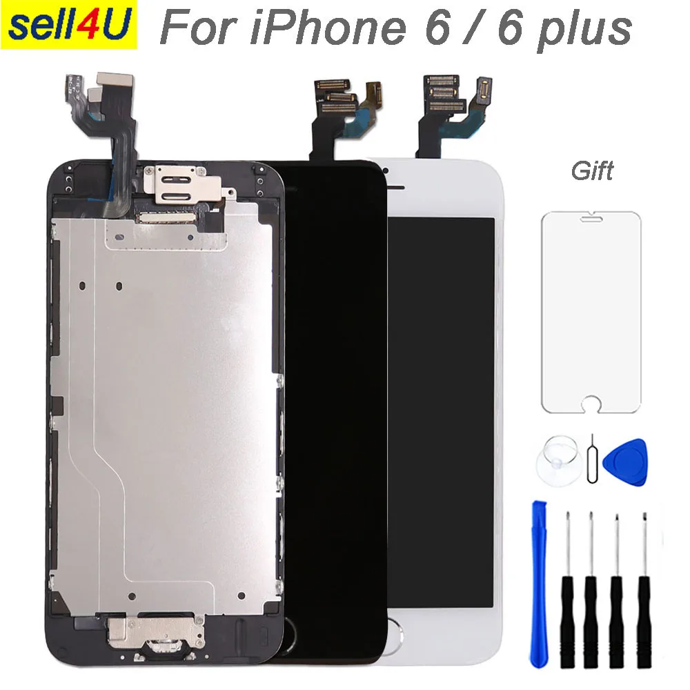 Full set screen For iPhone 6 6G 6 plus Screen LCD Replacement Display ,complete With Home Button Front Camera Speaker
Full set screen For iPhone 6 6G 6 plus Screen LCD Replacement Display ,complete With Home Button Front Camera Speaker