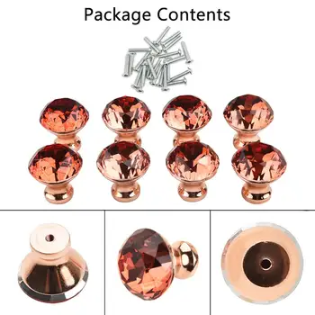 12pcs Rose Gold Crystal Door Furniture Knobs Cupboard Drawer Cabinet Pull Kit Handles Zinc alloy Delicate Hardware Handles 
12pcs Rose Gold Crystal Door Furniture Knobs Cupboard Drawer Cabinet Pull Kit Handles Zinc alloy Delicate Hardware Handles