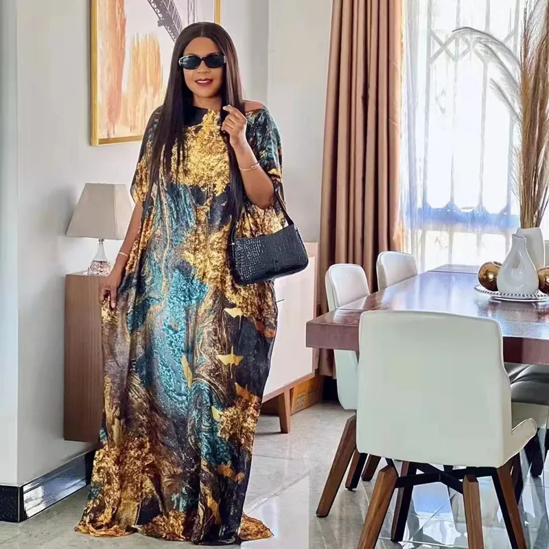 African Dresses For Women Traditional Muslim Women Hijab Silk Kaftan Maxi Dress Length 145 CM x 100 Cm Bust boubou africain
African Dresses For Women Traditional Muslim Women Hijab Silk Kaftan Maxi Dress Length 145 CM x 100 Cm Bust boubou africain