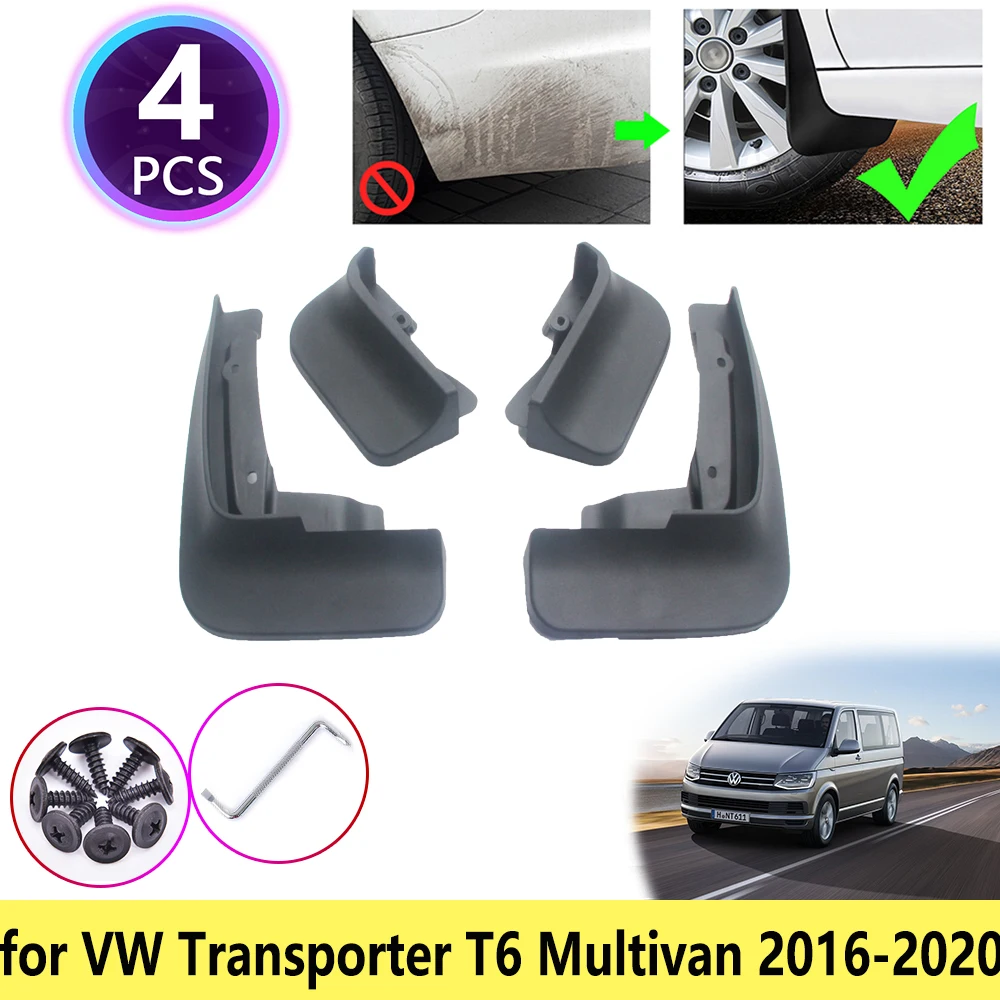 

for VW Volkswagen Transporter Caravelle Multivan T6 2016 2017 2018 2019 Mudguards Mudflap Fender Mud Flaps Splash Accessories