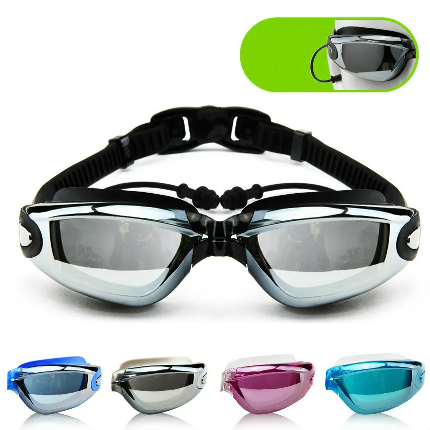 Swimming Goggles Earplug Professional Adult Silicone Swim Cap Pool Glasses anti fog Adult Optical Waterproof Eyewear Men & Women
Swimming Goggles Earplug Professional Adult Silicone Swim Cap Pool Glasses anti fog Adult Optical Waterproof Eyewear Men & Women