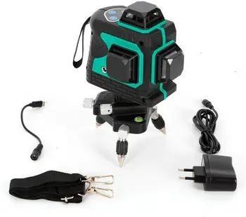 3D Green Line Laser, Rechargeable Self Leveling Laser Level for Construction, USB Charging Auto Leveling Laser Level Kit with 12
3D Green Line Laser, Rechargeable Self Leveling Laser Level for Construction, USB Charging Auto Leveling Laser Level Kit with 12