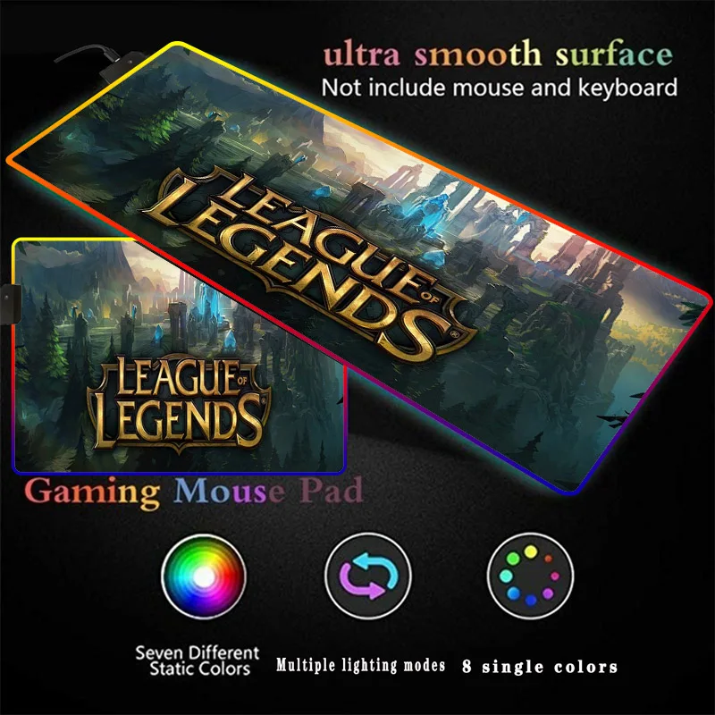 Gaming RGB Gamer Large Speed Mousepad LED Lighting USB Keyboard Colorful Desk Pad Mice Mat for PC Laptop Desktop for CSGO LOL
Gaming RGB Gamer Large Speed Mousepad LED Lighting USB Keyboard Colorful Desk Pad Mice Mat for PC Laptop Desktop for CSGO LOL
