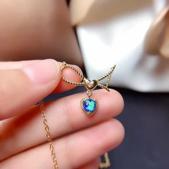 Hot! Fidelity natural 5mm opal pendant Necklaces s925 sterling silver fashion fine jewelry for women natural color gemstone
Hot! Fidelity natural 5mm opal pendant Necklaces s925 sterling silver fashion fine jewelry for women natural color gemstone