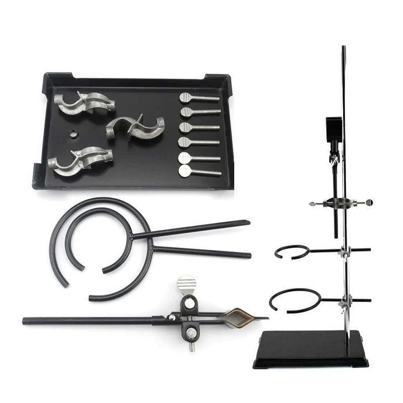 60CM Medical Laboratory Research Retort Support Stand Platform Set with Flask Clamp Clip Ring Bosshead Metal Grip Burner Holder
60CM Medical Laboratory Research Retort Support Stand Platform Set with Flask Clamp Clip Ring Bosshead Metal Grip Burner Holder