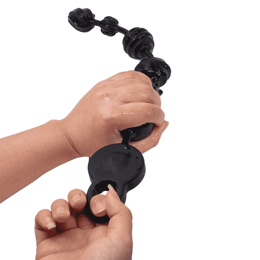 3 Motors Powerful Dildo Vibrators Anal Beads Silicone Prostate Massager Super Long Butt Plug Soft Deep Vibration Exercise Plug (12)