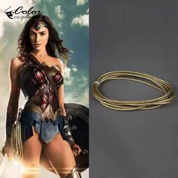 Color Cosplayer Movie Wonder Woman Diana Weapon Equipment Truth Lasso Rope Whip Cos Pu Leather Role-playing Props 
Color Cosplayer Movie Wonder Woman Diana Weapon Equipment Truth Lasso Rope Whip Cos Pu Leather Role-playing Props
