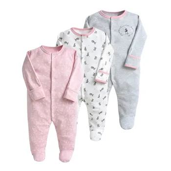 3 Pack Newborn Footies Baby Outfit Jumpsuit Girls with Long Sleeve 100% Cotton Baby Pajamas Cute Rabbit Pink 0-12 Months
3 Pack Newborn Footies Baby Outfit Jumpsuit Girls with Long Sleeve 100% Cotton Baby Pajamas Cute Rabbit Pink 0-12 Months