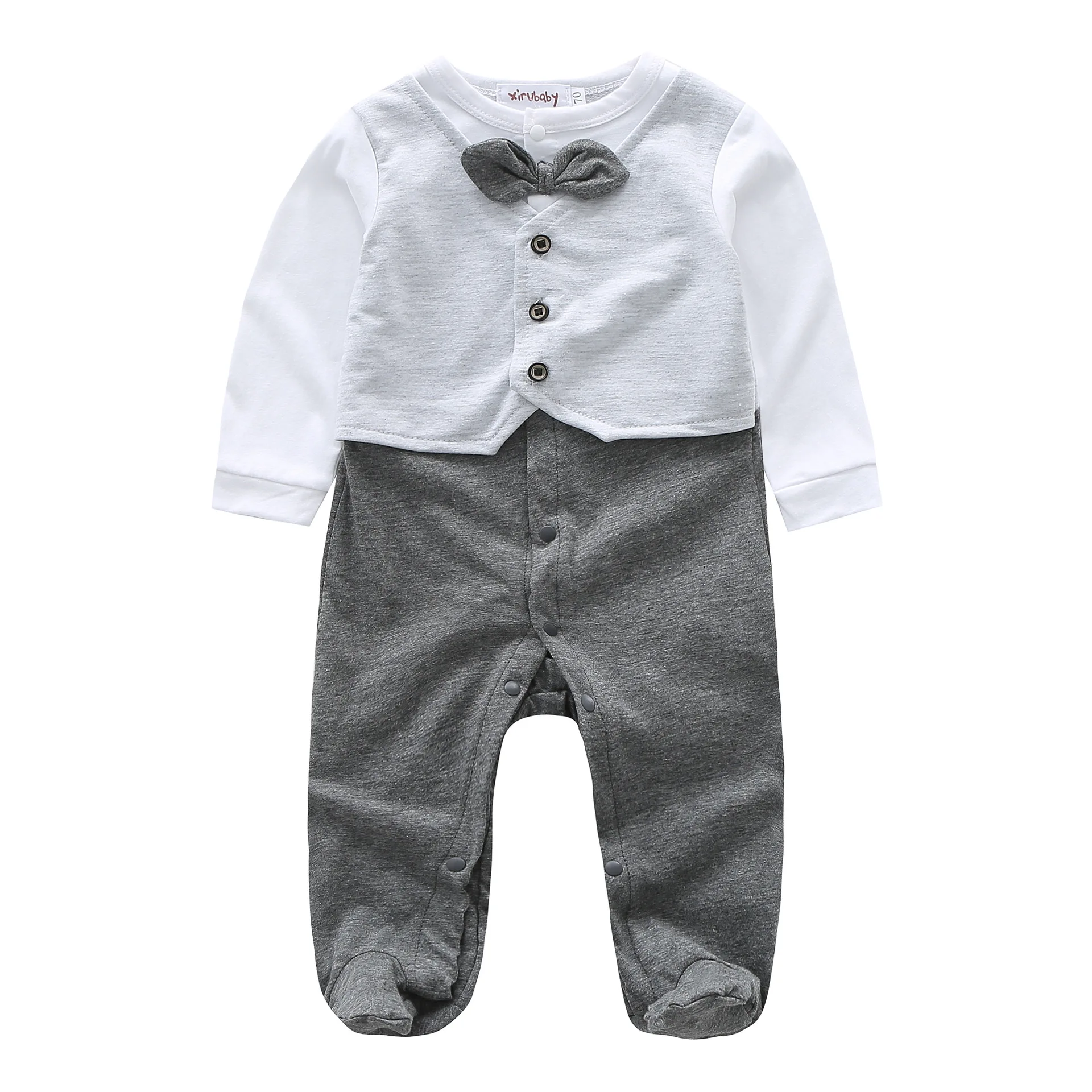 Korean-style CHILDREN'S Clothing Baby Gentleman Joint Onesie 70 Foot-closed Infants Bow Crawling Clothes Long Climbing
Korean-style CHILDREN'S Clothing Baby Gentleman Joint Onesie 70 Foot-closed Infants Bow Crawling Clothes Long Climbing