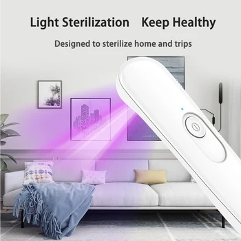 USB Rechargeable Sterilizer Lamp Wand Handheld UVC Light Offices Lightweight Disinfection Indoor Killing Protection
USB Rechargeable Sterilizer Lamp Wand Handheld UVC Light Offices Lightweight Disinfection Indoor Killing Protection