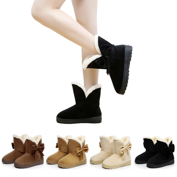 Women Shoes Winter Flock Fur Bowknot Slip On Snow Boots Fashion 2020 Woman's Winter Warm Flat Bowknot Ankle Shoes 4 Colors D30 
Women Shoes Winter Flock Fur Bowknot Slip On Snow Boots Fashion 2020 Woman's Winter Warm Flat Bowknot Ankle Shoes 4 Colors D30