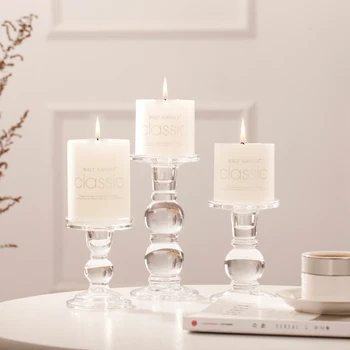 Column Candle Holder Crystal Candle Stand Clear Glass Candle Brela For Ball Candle Tealight Block Candlestick tray
Column Candle Holder Crystal Candle Stand Clear Glass Candle Brela For Ball Candle Tealight Block Candlestick tray
