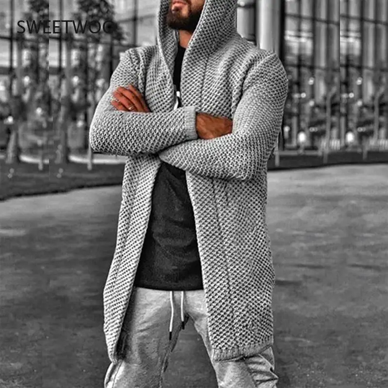 Sweater Cardigan Men Mid Length Hooded Cardigans Spring Autumn Mens Clothes Lightweight Knit Jacket Sweaters Knitwear
Sweater Cardigan Men Mid Length Hooded Cardigans Spring Autumn Mens Clothes Lightweight Knit Jacket Sweaters Knitwear