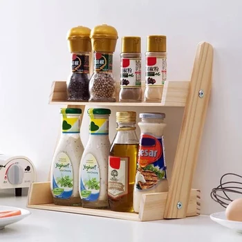 Home Large Capacity Storage Countertop Stand Wooden Herbs Jars Multifunction Spice Rack Holder Multi-layer Kitchen Durable
Home Large Capacity Storage Countertop Stand Wooden Herbs Jars Multifunction Spice Rack Holder Multi-layer Kitchen Durable
