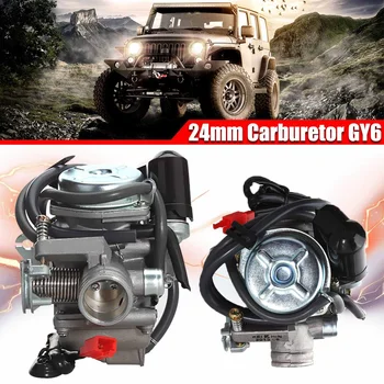 24mm Motorcycle Scooter Carburetor Carb w/ 4 Electric Choke GY6 125cc 150cc Scooter Moped Buggy152QMI 157QMJ ATV Go-kart Engine
24mm Motorcycle Scooter Carburetor Carb w/ 4 Electric Choke GY6 125cc 150cc Scooter Moped Buggy152QMI 157QMJ ATV Go-kart Engine