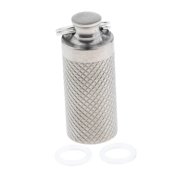 Portable Pill Case, Titanium Waterproof Pill Box Dispenser Keychain for Vitamins Tablets Capsules Storage Organizer Bottle
Portable Pill Case, Titanium Waterproof Pill Box Dispenser Keychain for Vitamins Tablets Capsules Storage Organizer Bottle