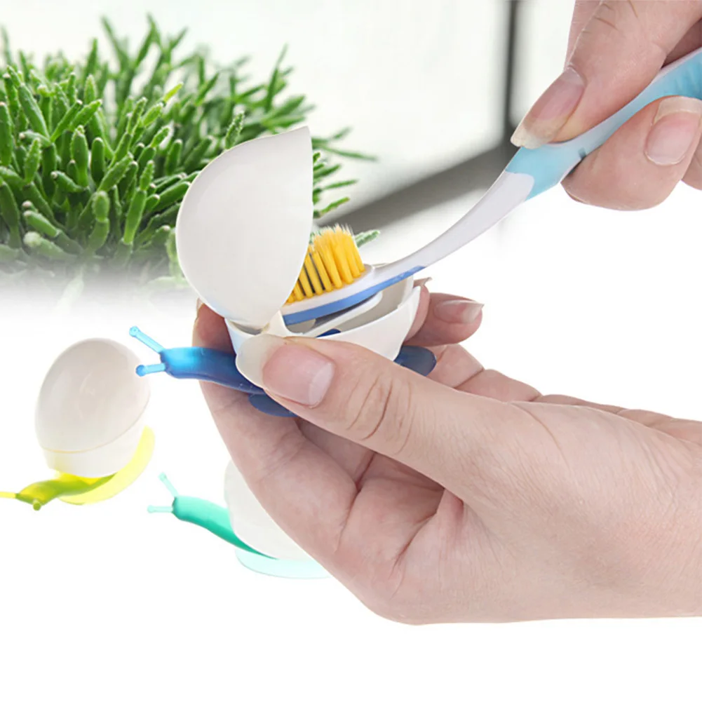 Storage Snail Shaped Portable Suction Cup Dustproof Cartoon Bathroom Accessories Sets Hygienic Toothbrush Holder Random Color
Storage Snail Shaped Portable Suction Cup Dustproof Cartoon Bathroom Accessories Sets Hygienic Toothbrush Holder Random Color