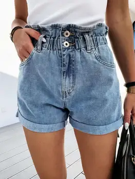 Wepbel Denim Short Pants Women Jeans Summer Plus Size Casual All-match Shorts Straight-Leg Pants High Waist Jeans Women
Wepbel Denim Short Pants Women Jeans Summer Plus Size Casual All-match Shorts Straight-Leg Pants High Waist Jeans Women