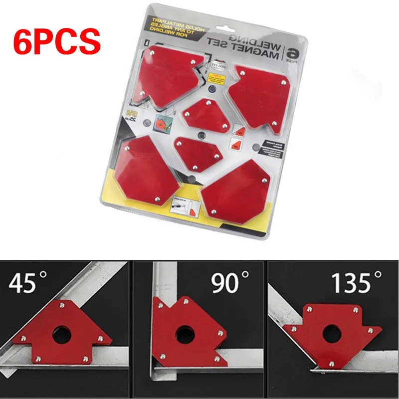 6pcs Multi-angle Magnet Welding Holder Arrow Magnetic Clamp for Welding Magnet 2x 50lbs 2x 25lbs 2x 75lbs Mig Tools
6pcs Multi-angle Magnet Welding Holder Arrow Magnetic Clamp for Welding Magnet 2x 50lbs 2x 25lbs 2x 75lbs Mig Tools