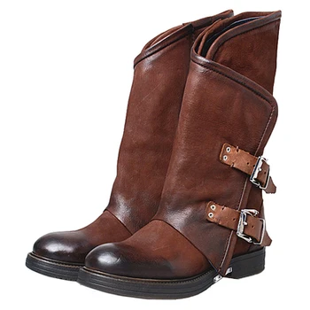 Vintage Square Heels Autumn Winter Western Cowboy Boots Female Genuine Leather Double Buckle Strap Cowgirl Combat Shoes Woman
Vintage Square Heels Autumn Winter Western Cowboy Boots Female Genuine Leather Double Buckle Strap Cowgirl Combat Shoes Woman