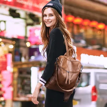 2020 new women's backpack Korean style ladies solid color backpack fashion casual ladies backpack
2020 new women's backpack Korean style ladies solid color backpack fashion casual ladies backpack