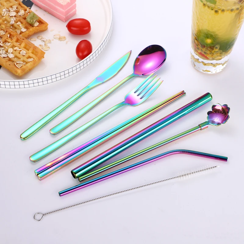 Vacclo 9pcs/set Tableware Set Printed Bag Kitchen Spoon Chopsticks for Rice Soup Snack Portable Dinnerware Set Picnic Camping
Vacclo 9pcs/set Tableware Set Printed Bag Kitchen Spoon Chopsticks for Rice Soup Snack Portable Dinnerware Set Picnic Camping