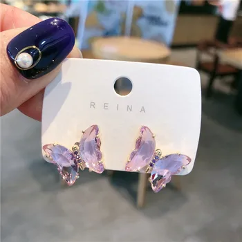 New Fashion Cute Transparent Crystal Butterfly Stud Earrings For Women Temperament Fake Cartilage Earring Jewelry Piercing Gifts
New Fashion Cute Transparent Crystal Butterfly Stud Earrings For Women Temperament Fake Cartilage Earring Jewelry Piercing Gifts