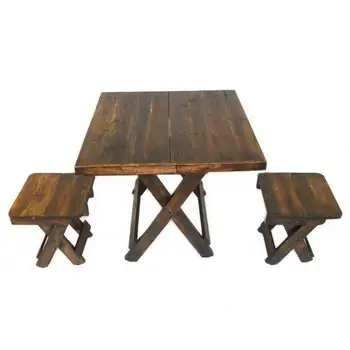 Set of folding table + 4 stools