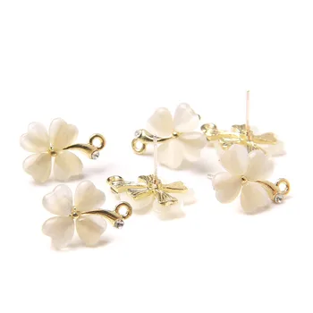 5 pcs Lucky Leaf Pendant For DIY StugEarrings For Women Exquisit Handmade Dangled Earing Femme DroEarring Cute Friendship Gift
5 pcs Lucky Leaf Pendant For DIY StugEarrings For Women Exquisit Handmade Dangled Earing Femme DroEarring Cute Friendship Gift