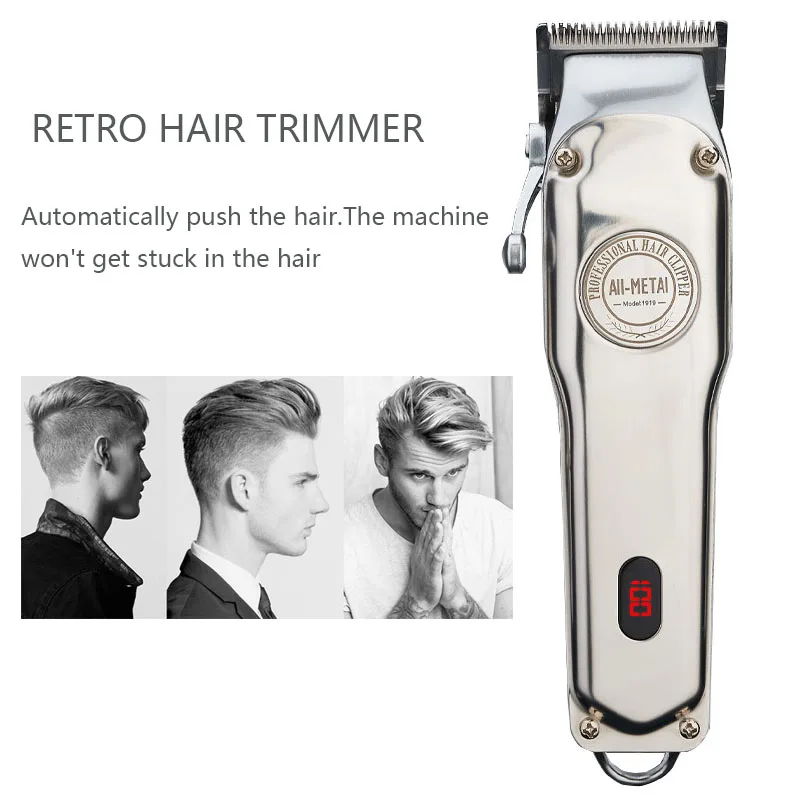 All-metal Barber Hair Clipper Professional Electric Hair Trimmer Men Cordless Hair Cutter Machine Hair Cut Magic Rechargeable
All-metal Barber Hair Clipper Professional Electric Hair Trimmer Men Cordless Hair Cutter Machine Hair Cut Magic Rechargeable