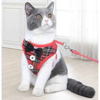 Cat Harness and Leash Set Pet Cat Vest Harness with Bowknot Mesh Padded Pet Leads for Small Puppy Dogs Small Dogs
Cat Harness and Leash Set Pet Cat Vest Harness with Bowknot Mesh Padded Pet Leads for Small Puppy Dogs Small Dogs