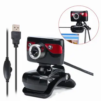 USB Webcam 2 LED Computer Camera Adjustable with Microphone for Video Recording Conferencing Live Streaming
USB Webcam 2 LED Computer Camera Adjustable with Microphone for Video Recording Conferencing Live Streaming