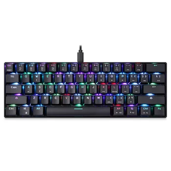 MOTOSPEED CK61 Mechanical Keyboard RGB Backlight Blue/Black Switches 61-Key Gaming Keypad 2ms Response Speed All Anti-ghost Keys
MOTOSPEED CK61 Mechanical Keyboard RGB Backlight Blue/Black Switches 61-Key Gaming Keypad 2ms Response Speed All Anti-ghost Keys