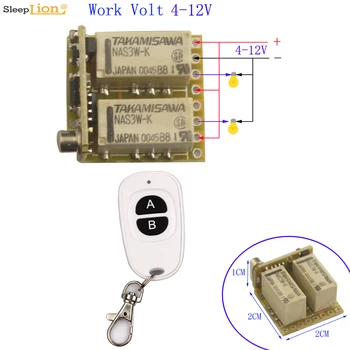 Micro 4V 9V 12V RF 2CH Wireless Control Switch Transmitter Receiver Module 4V-12V 315/433Mhz Receiver Wireless Remote Control
Micro 4V 9V 12V RF 2CH Wireless Control Switch Transmitter Receiver Module 4V-12V 315/433Mhz Receiver Wireless Remote Control