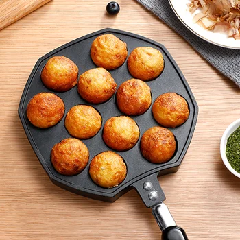 Takoyaki Pan Baking Mold Non Stick BBQ Accessory Durable Gas Stove 18 Holes Cooking Tool Anti Scalding Easy Clean Restaurant 
Takoyaki Pan Baking Mold Non Stick BBQ Accessory Durable Gas Stove 18 Holes Cooking Tool Anti Scalding Easy Clean Restaurant