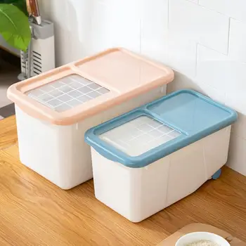 10Kg Dust-Proof Moisture Plastic Cereal Dispenser Storage Box Large Capacity Rice Container Grain Organizer Flip Cover
10Kg Dust-Proof Moisture Plastic Cereal Dispenser Storage Box Large Capacity Rice Container Grain Organizer Flip Cover