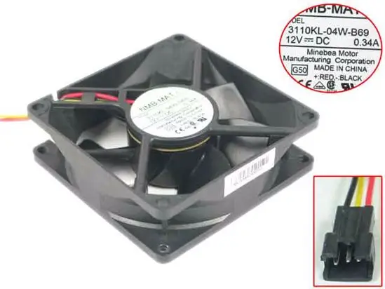 NMB-MAT 3110KL-04W-B69 G50 DC 12V 0.34A 3-проводной 80x80x25 мм вентилятор охлаждения сервера
NMB-MAT 3110KL-04W-B69 G50 DC 12V 0.34A 3-проводной 80x80x25 мм вентилятор охлаждения сервера