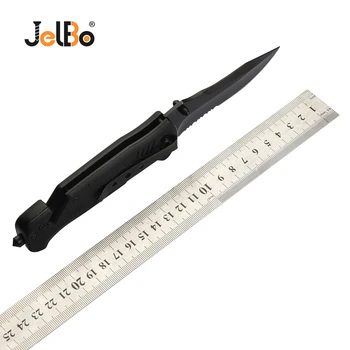 JelBo High Hardness Multifunctional Folding Knife Outdoor Survival Tools Hunting Knife Sawtooth Blade Portable Pocket Knife
JelBo High Hardness Multifunctional Folding Knife Outdoor Survival Tools Hunting Knife Sawtooth Blade Portable Pocket Knife