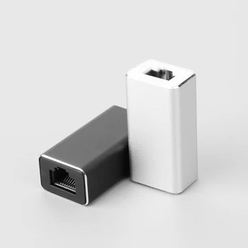 Aluminum Alloy Cat7/Cat6/Cat5e RJ45 8P8C Network Adapter Female to Female RJ45 Extender Extension Cable Connector
Aluminum Alloy Cat7/Cat6/Cat5e RJ45 8P8C Network Adapter Female to Female RJ45 Extender Extension Cable Connector