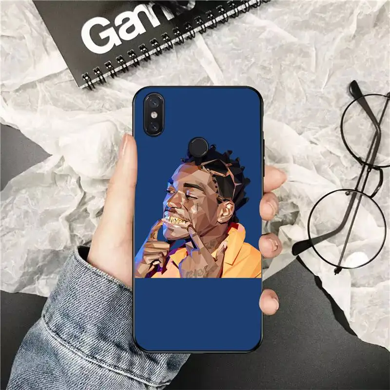 FHNBLJ Kodak Black Rapper Shell Phone Case for Xiaomi Redmi 5 5Plus 6 6A 4X 7 7A 8 8A 9 Note 5 5A 6 7 8 8Pro 8T 9