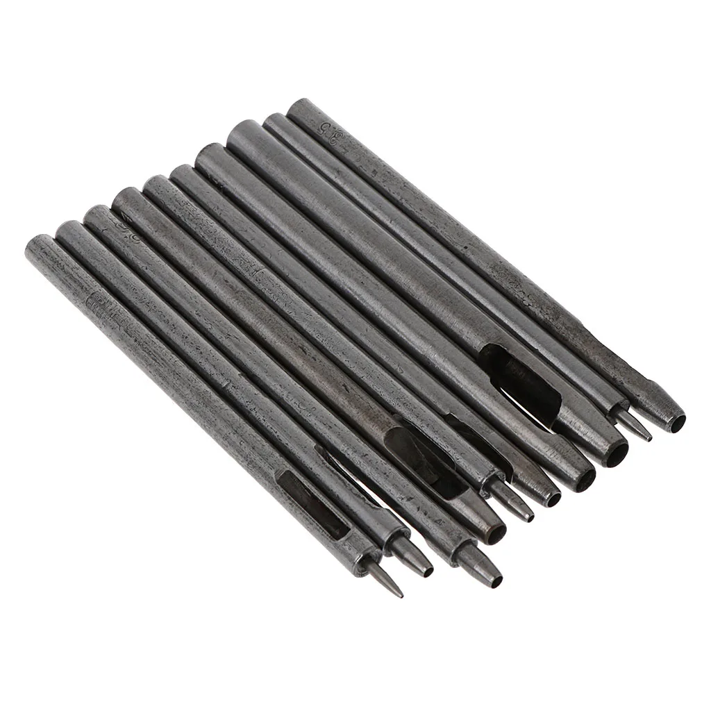10Pcs Leather Hole Punch Cutter 0.5mm-5mm Leather Working Tools for Watch Bands Belts Hole Puncher
10Pcs Leather Hole Punch Cutter 0.5mm-5mm Leather Working Tools for Watch Bands Belts Hole Puncher