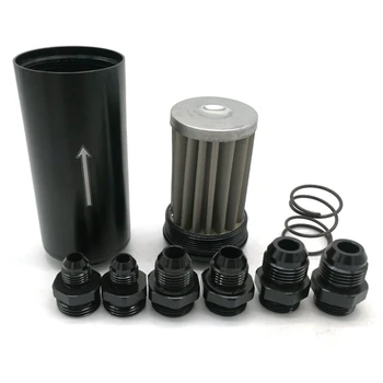 Universal Racing In-Line Fuel Filter with an 6 8 10 Fittings Adapter 40 Micrometre
Universal Racing In-Line Fuel Filter with an 6 8 10 Fittings Adapter 40 Micrometre