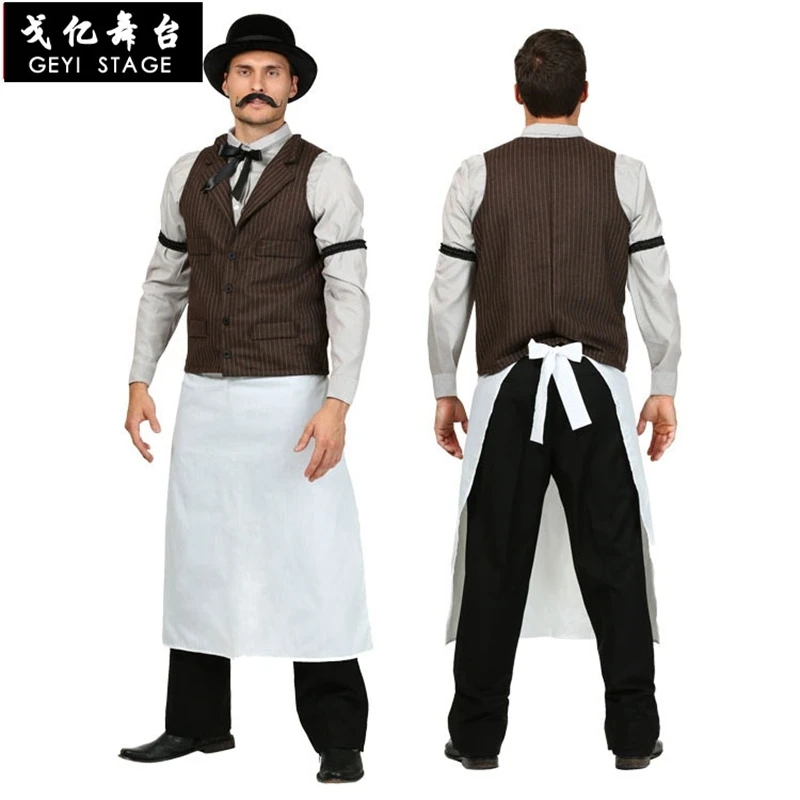 new bar waiter uniform costumes for men halloween costumes carnival cosplay waiter party role play for adult men
new bar waiter uniform costumes for men halloween costumes carnival cosplay waiter party role play for adult men