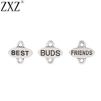 ZXZ 30pcs Tibetan Silver BEST FRIENDS BUDS Connector Charms Beads for Bracelet Jewelry Making Findings 12x12mm
ZXZ 30pcs Tibetan Silver BEST FRIENDS BUDS Connector Charms Beads for Bracelet Jewelry Making Findings 12x12mm