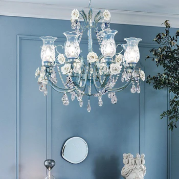 Korean rural chandelier northern Europe Mediterranean ceramic living room dining room flower and grass Crystal Chandelier
Korean rural chandelier northern Europe Mediterranean ceramic living room dining room flower and grass Crystal Chandelier