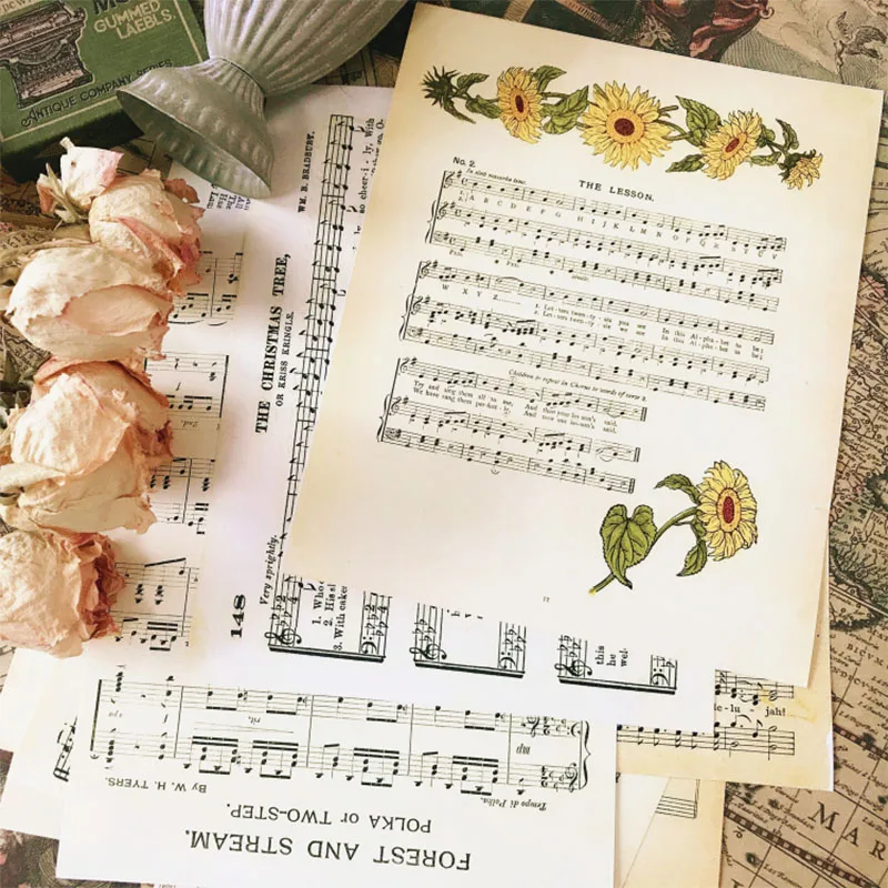 Junk journal Vintage English alphabet sheet music material paper DIY scrapbooking album happy plan decorative background paper
Junk journal Vintage English alphabet sheet music material paper DIY scrapbooking album happy plan decorative background paper